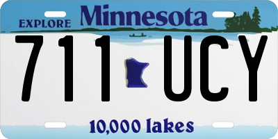 MN license plate 711UCY