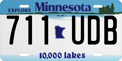 MN license plate 711UDB
