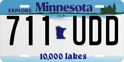 MN license plate 711UDD