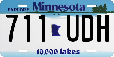 MN license plate 711UDH