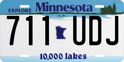 MN license plate 711UDJ