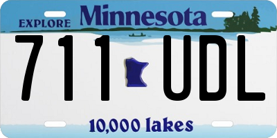 MN license plate 711UDL
