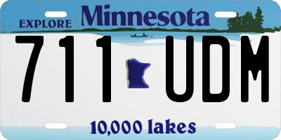 MN license plate 711UDM