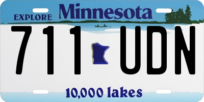 MN license plate 711UDN