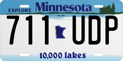 MN license plate 711UDP