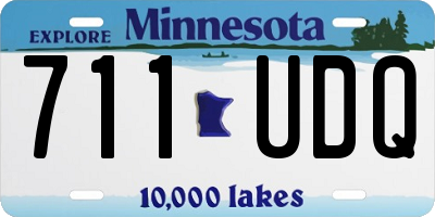 MN license plate 711UDQ