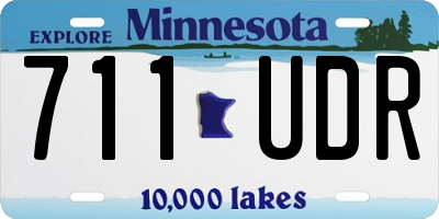 MN license plate 711UDR