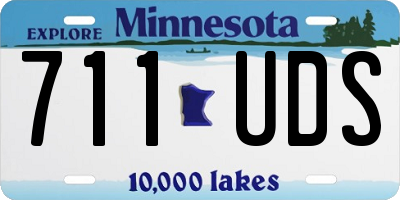 MN license plate 711UDS