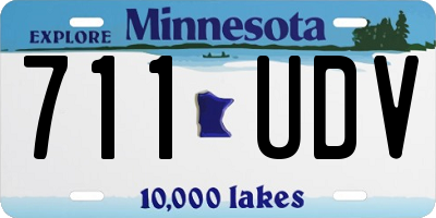 MN license plate 711UDV