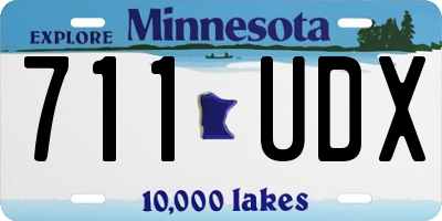 MN license plate 711UDX