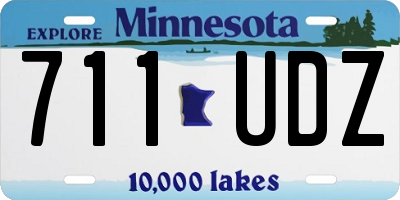 MN license plate 711UDZ