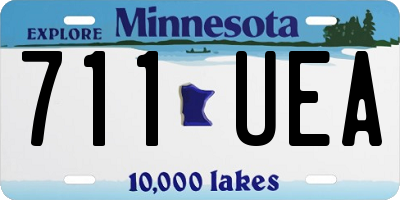 MN license plate 711UEA