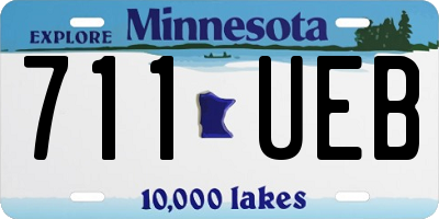 MN license plate 711UEB