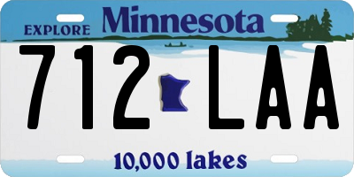 MN license plate 712LAA