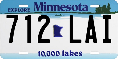 MN license plate 712LAI