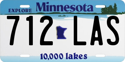 MN license plate 712LAS