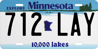 MN license plate 712LAY