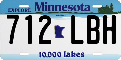 MN license plate 712LBH