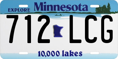 MN license plate 712LCG