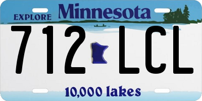 MN license plate 712LCL
