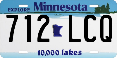 MN license plate 712LCQ