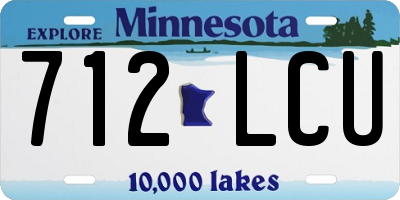 MN license plate 712LCU