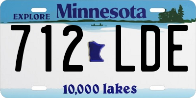 MN license plate 712LDE