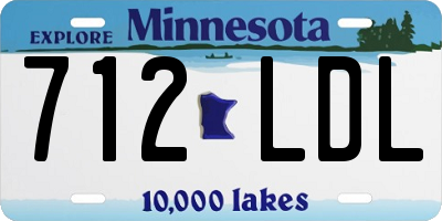 MN license plate 712LDL