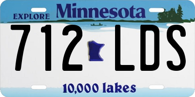 MN license plate 712LDS