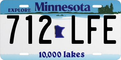 MN license plate 712LFE