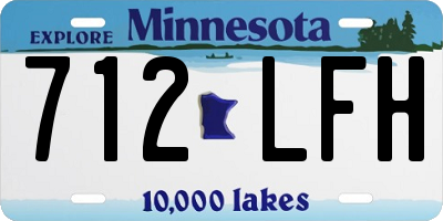 MN license plate 712LFH