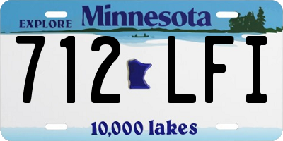 MN license plate 712LFI