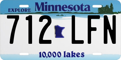 MN license plate 712LFN