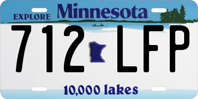 MN license plate 712LFP