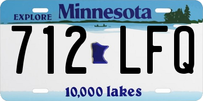 MN license plate 712LFQ