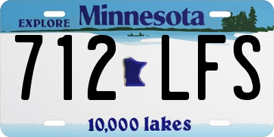 MN license plate 712LFS