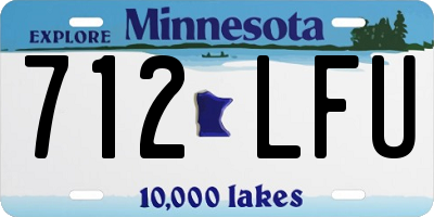 MN license plate 712LFU