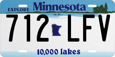 MN license plate 712LFV