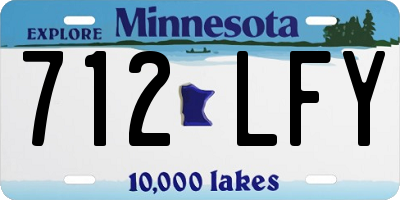 MN license plate 712LFY