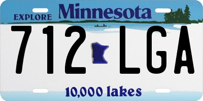 MN license plate 712LGA