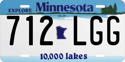 MN license plate 712LGG