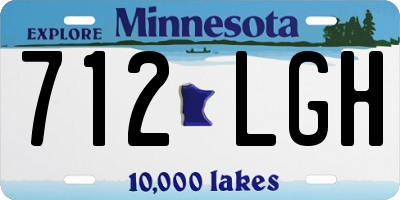 MN license plate 712LGH