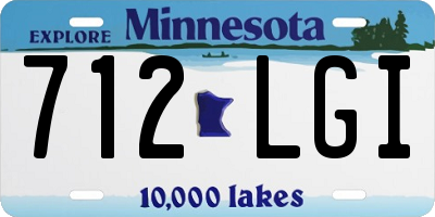 MN license plate 712LGI