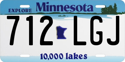 MN license plate 712LGJ