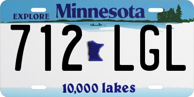 MN license plate 712LGL