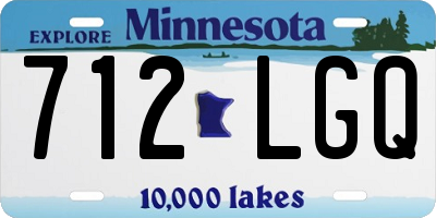 MN license plate 712LGQ