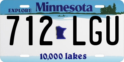 MN license plate 712LGU