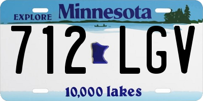 MN license plate 712LGV