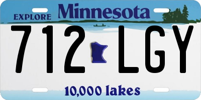 MN license plate 712LGY