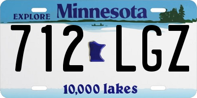 MN license plate 712LGZ